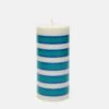 HAY Column Candle Small - Light Grey, Blue And Green -Quality Home Furnishings Store HAY COLUMN CANDLE SMALL LIGHT GREY BLUE AND GREEN AW23 GOODHOOD 1