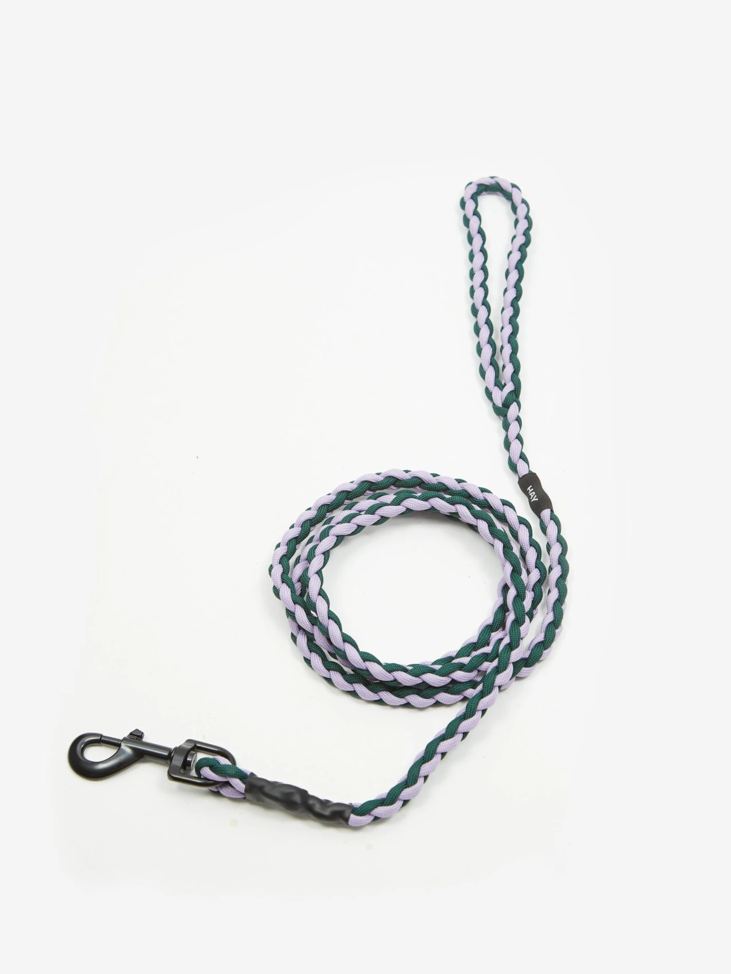 HAY Dog Lead Braided - Lavender/Green 3 HAY Dog Lead Braided - Lavender/Green