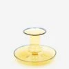 HAY Flare Glass Candleholder - Yellow -Quality Home Furnishings Store HAY FLARE GLASS CANDLEHOLDER YELLOW AW23 GOODHOOD