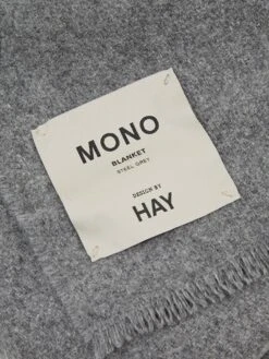 HAY Mono Wool Blanket 130cm X 180cm - Grey Melane 7 HAY Mono Wool Blanket 130cm X 180cm - Grey Melane -Quality Home Furnishings Store HAY MONO WOOL BLANKET 130CM X 180CM GREY MELANE SS24 GOODHOOD 1
