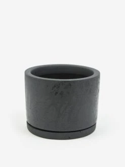 HAY Plant Pot With Saucer - Large - Black