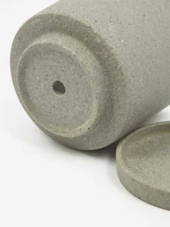 HAY Plant Pot With Saucer - Medium - Grey -Quality Home Furnishings Store HAY PLANT POT WITH SAUCER MEDIUM GREY SS23 GOODHOOD 2