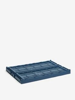 HAY Recycled Colour Crate Large - Dark Blue 7 HAY Recycled Colour Crate Large - Dark Blue -Quality Home Furnishings Store HAY RECYCLED COLOUR CRATE LARGE DARK BLUE SS23 GOODHOOD 1