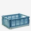 HAY Recycled Colour Crate Mix - Medium - Sky Blue 1 HAY Recycled Colour Crate Mix - Medium - Sky Blue -Quality Home Furnishings Store HAY Recycled Colour Crate Mix Medium Sky Blue