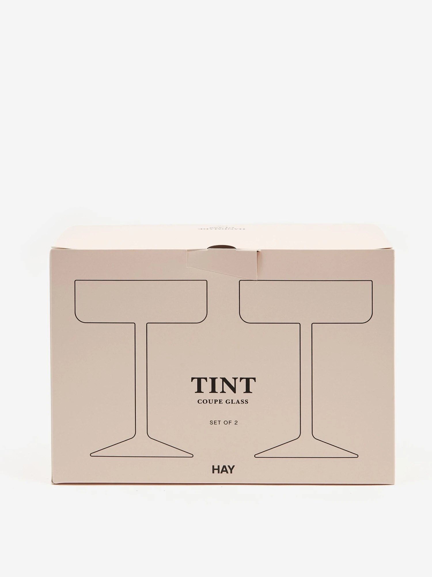 HAY Tint Coupe Glass Set Of 2 - Pink 6 HAY Tint Coupe Glass Set Of 2 - Pink - Image 4