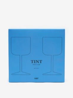 HAY Tint Wine Glass Set Of 2 - Blue And Clear 9 HAY Tint Wine Glass Set Of 2 - Blue And Clear -Quality Home Furnishings Store HAY TINT WINE GLASS SET OF 2 BLUE AND CLEAR AW23 GOODHOOD