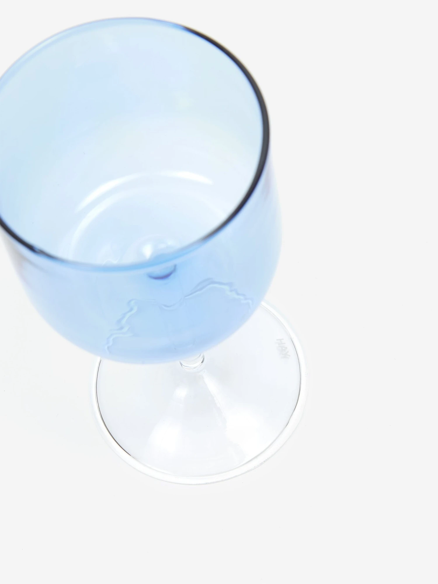 HAY Tint Wine Glass Set Of 2 - Blue And Clear 4 HAY Tint Wine Glass Set Of 2 - Blue And Clear - Image 2