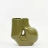 Hay W&S Chubby Vase - Olive Green 2 Hay W&S Chubby Vase - Olive Green -Quality Home Furnishings Store HAY W S CHUBBY VASE OLIVE GREEN AW20 GOODHOOD 0090