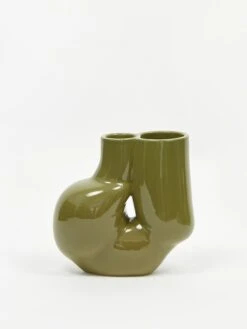 Hay W&S Chubby Vase - Olive Green -Quality Home Furnishings Store HAY W S CHUBBY VASE OLIVE GREEN AW20 GOODHOOD 0093 371688ef 5d70 4514 bc3c c5a8f68ae7c5