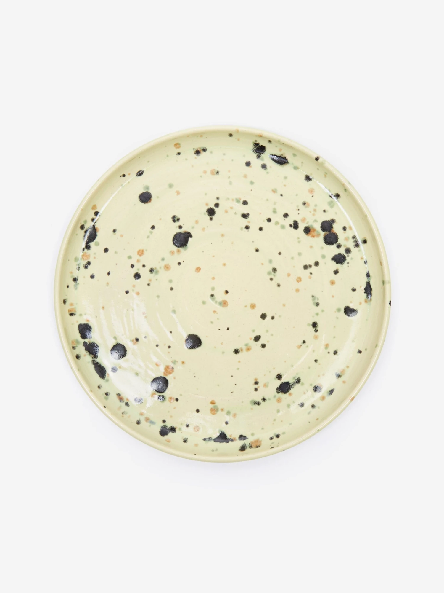 Liam Owen Lichen Glaze Handmade Dinner Plate - Green 4 Liam Owen Lichen Glaze Handmade Dinner Plate - Green - Image 2