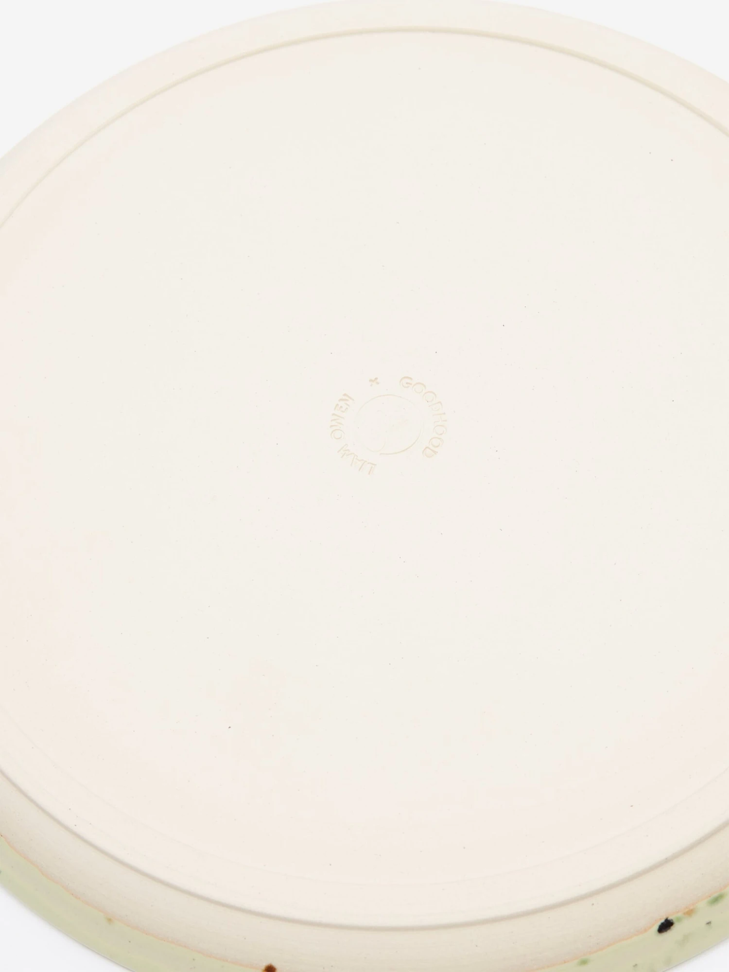 Liam Owen Lichen Glaze Handmade Dinner Plate - Green 6 Liam Owen Lichen Glaze Handmade Dinner Plate - Green - Image 4