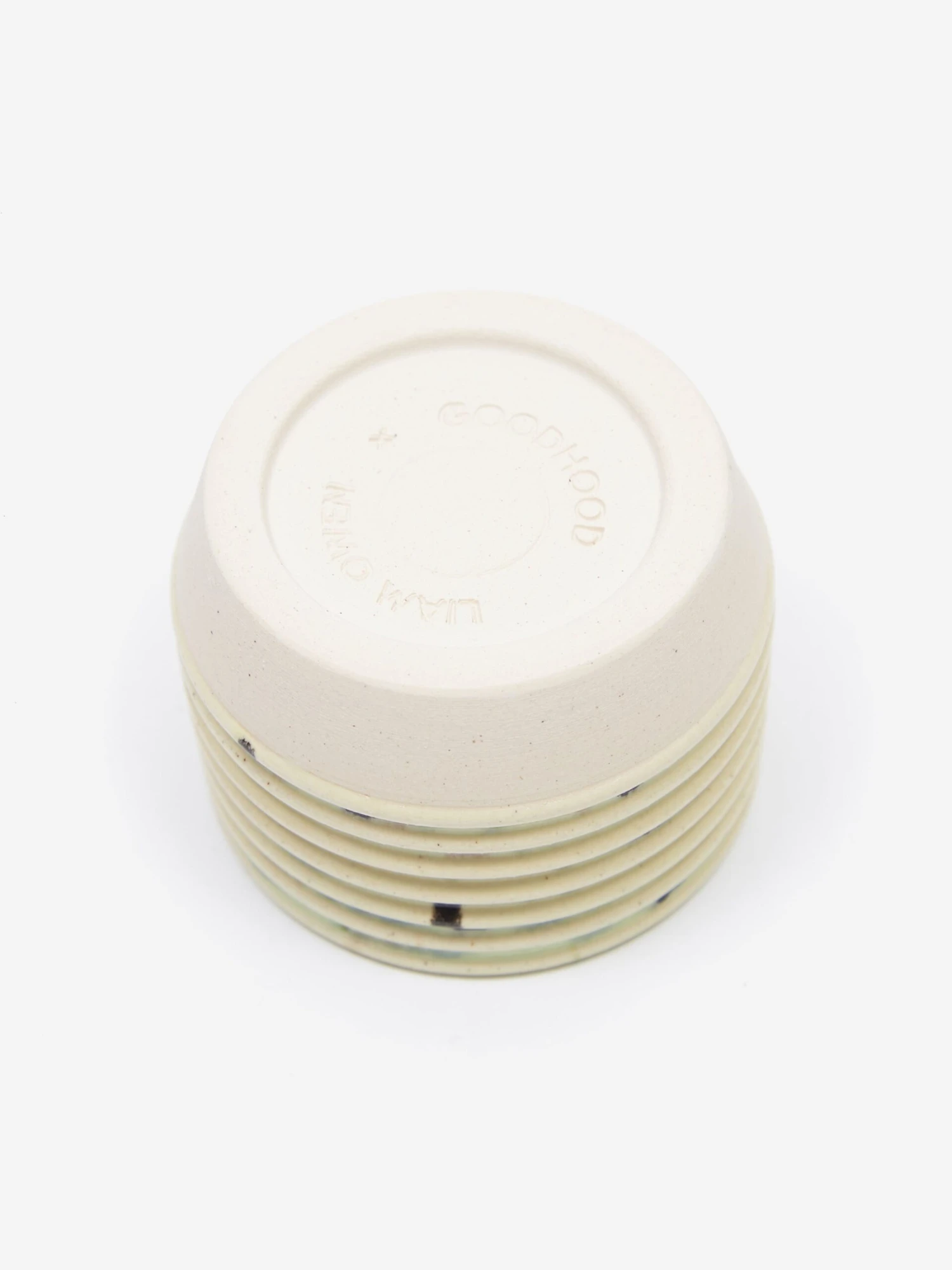 Liam Owen Lichen Glaze Handmade Egg Cup - Green 6 Liam Owen Lichen Glaze Handmade Egg Cup - Green - Image 4