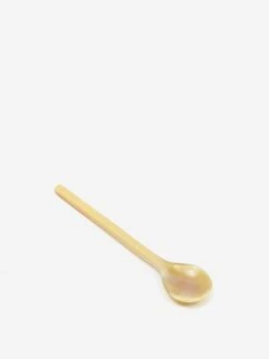 Maadili Horn Long Handle Condiment Spoon 6 Maadili Horn Long Handle Condiment Spoon -Quality Home Furnishings Store MAADILI HORN LONG HANDLE CONDIMENT SPOON SS24 GOODHOOD 2