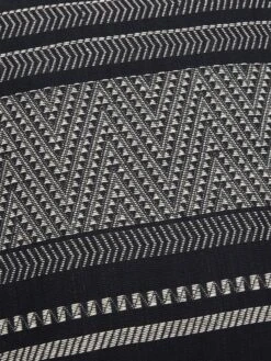 Malagoon Native Stripe Cushion 60cm X 60cm - Black -Quality Home Furnishings Store MALAGOON NATIVE STRIPE CUSHION 60CM X 60CM BLACK SS24 GOODHOOD 2