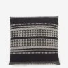Malagoon Native Stripe Cushion 60cm X 60cm - Black -Quality Home Furnishings Store MALAGOON NATIVE STRIPE CUSHION 60CM X 60CM BLACK SS24 GOODHOOD 3