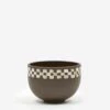 Mellow Incense Bowl Medium - Dark Brown Half Check Outside -Quality Home Furnishings Store MELLOW INCENSE BOWL MEDIUM DARK BROWN HALF CHECK OUTSIDE SS21 GOODHOOD 64367 ea769a15 5517 4ae5 9ee2 fe17db724874