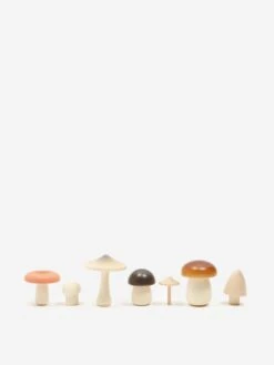 Moon Picnic Wooden Forest Mushrooms Set 9 Moon Picnic Wooden Forest Mushrooms Set -Quality Home Furnishings Store MOON PICNIC WOODEN FOREST MUSHROOMS SET AW23 GOODHOOD
