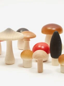 Moon Picnic Wooden Forest Mushrooms Set 8 Moon Picnic Wooden Forest Mushrooms Set -Quality Home Furnishings Store MOON PICNIC WOODEN FOREST MUSHROOMS SET AW23 GOODHOOD 3