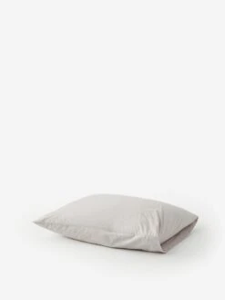 TEKLA Percale Pillow Case 50cm X 75cm - Soft Grey