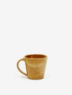 Pottery West Stoneware Espresso Cup - Ochre -Quality Home Furnishings Store POTTERY WEST STONEWARE ESPRESSO CUP OCHRE SS23 GOODHOOD