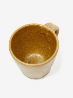 Pottery West Stoneware Espresso Cup - Ochre -Quality Home Furnishings Store POTTERY WEST STONEWARE ESPRESSO CUP OCHRE SS23 GOODHOOD 3