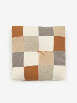 Peace Cabin Handmade Patchwork Floor Cushion - Natural