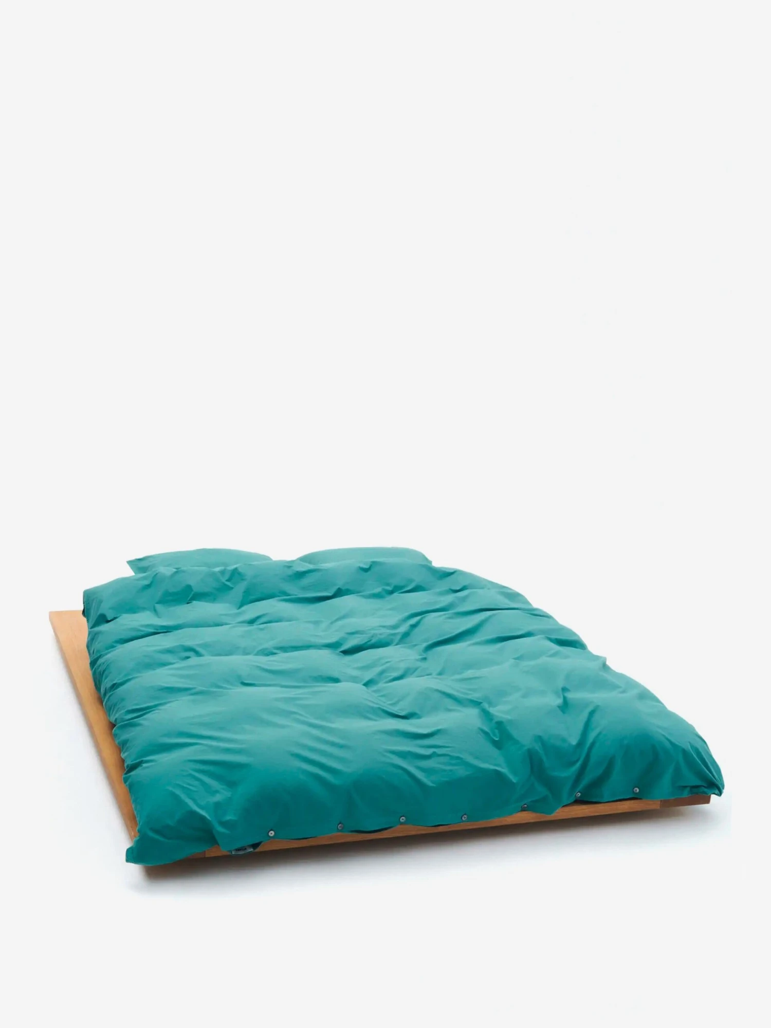 TEKLA Percale Pillow Case 50cm X 75cm - Vintage Green 3 TEKLA Percale Pillow Case 50cm X 75cm - Vintage Green - Image 2