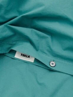 TEKLA Percale Double Duvet Cover 200cm X 200cm - Vintage Green -Quality Home Furnishings Store Percale Double Duvet Vintage Green 2