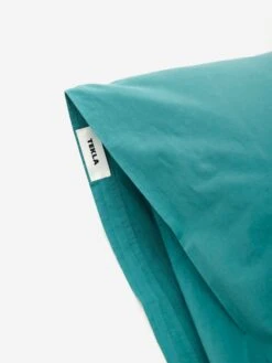 TEKLA Percale Pillow Case 50cm X 75cm - Vintage Green 6 TEKLA Percale Pillow Case 50cm X 75cm - Vintage Green -Quality Home Furnishings Store Percale Pillow Case Vintage Green 2