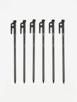 Snow Peak Solidstake 30 12 Inches Tent Pegs X 6 - Black