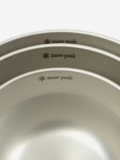 Snow Peak Tableware Set Large - Silver -Quality Home Furnishings Store SNOW PEAK TABLEWARE SET LARGE SILVER SS22 GOODHOOD 125598