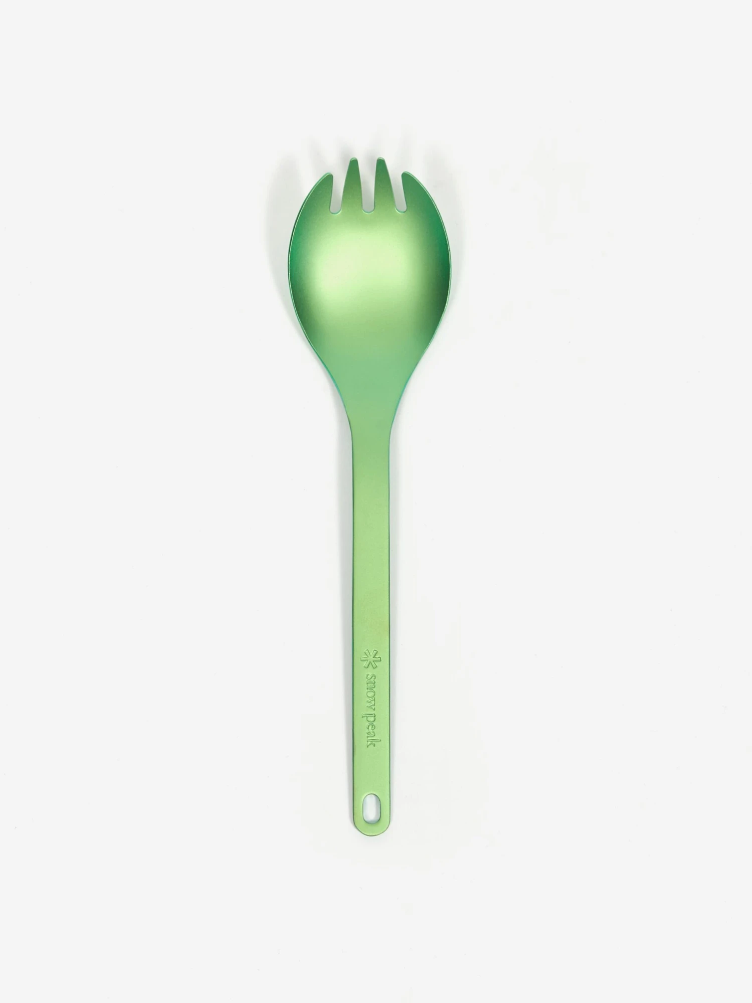 Snow Peak Titanium Spork - Green 3 Snow Peak Titanium Spork - Green