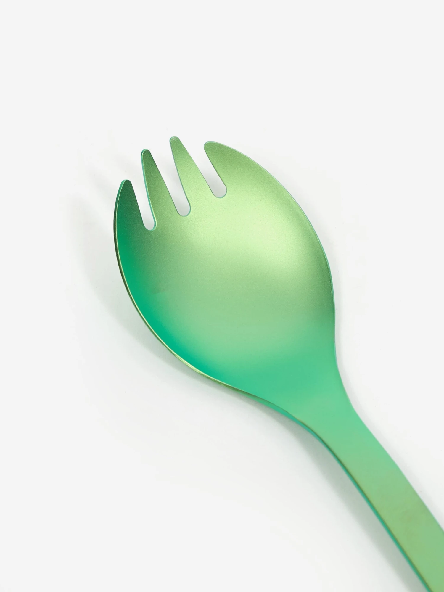 Snow Peak Titanium Spork - Green 4 Snow Peak Titanium Spork - Green - Image 2
