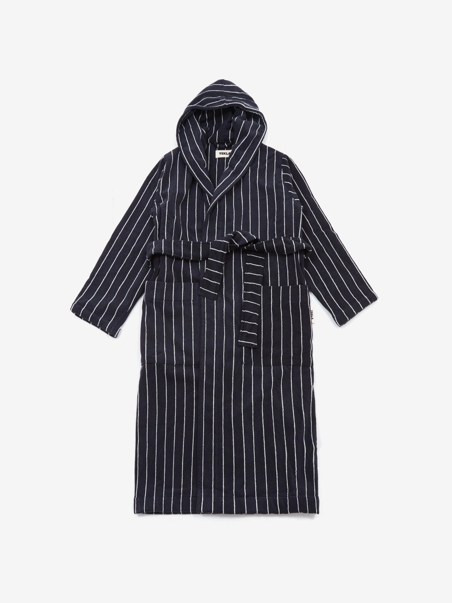 TEKLA Hooded Striped Bathrobe - Antwerp 3 TEKLA Hooded Striped Bathrobe - Antwerp