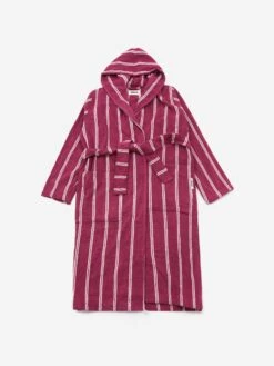 TEKLA Hooded Striped Bathrobe - Venice