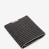 TEKLA Striped Bath Towel - Black Stripes -Quality Home Furnishings Store TEKLA STRIPED BATH TOWEL BLACK STRIPES SS24 GOODHOOD