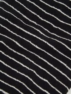 TEKLA Striped Bath Towel - Black Stripes -Quality Home Furnishings Store TEKLA STRIPED BATH TOWEL BLACK STRIPES SS24 GOODHOOD 3