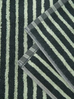 TEKLA Striped Hand Towel - Black & Mint -Quality Home Furnishings Store TEKLA STRIPED BATH TOWEL KODIAK STRIPE SS22 GOODHOOD 132637 0530ec9f 66cd 4354 a507 0097acdd66a1