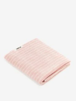 TEKLA Striped Bath Towel - Shaded Pink Stripes