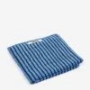 TEKLA Striped Hand Towel - Blue & Black Stripes -Quality Home Furnishings Store TEKLA STRIPED HAND TOWEL BLUE BLACK STRIPES SS23 GOODHOOD