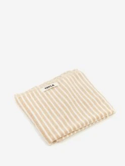 TEKLA Striped Hand Towel - Ivory Stripes