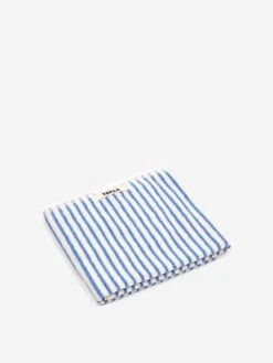 TEKLA Striped Hand Towel - (Coastal Stripes) White/Blue