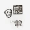 TOGA X Boys Own Stickers Set - White 2 TOGA X Boys Own Stickers Set - White -Quality Home Furnishings Store TOGA STICKERS SS24 GOODHOOD