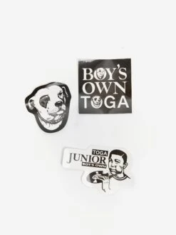 TOGA X Boys Own Stickers Set - White