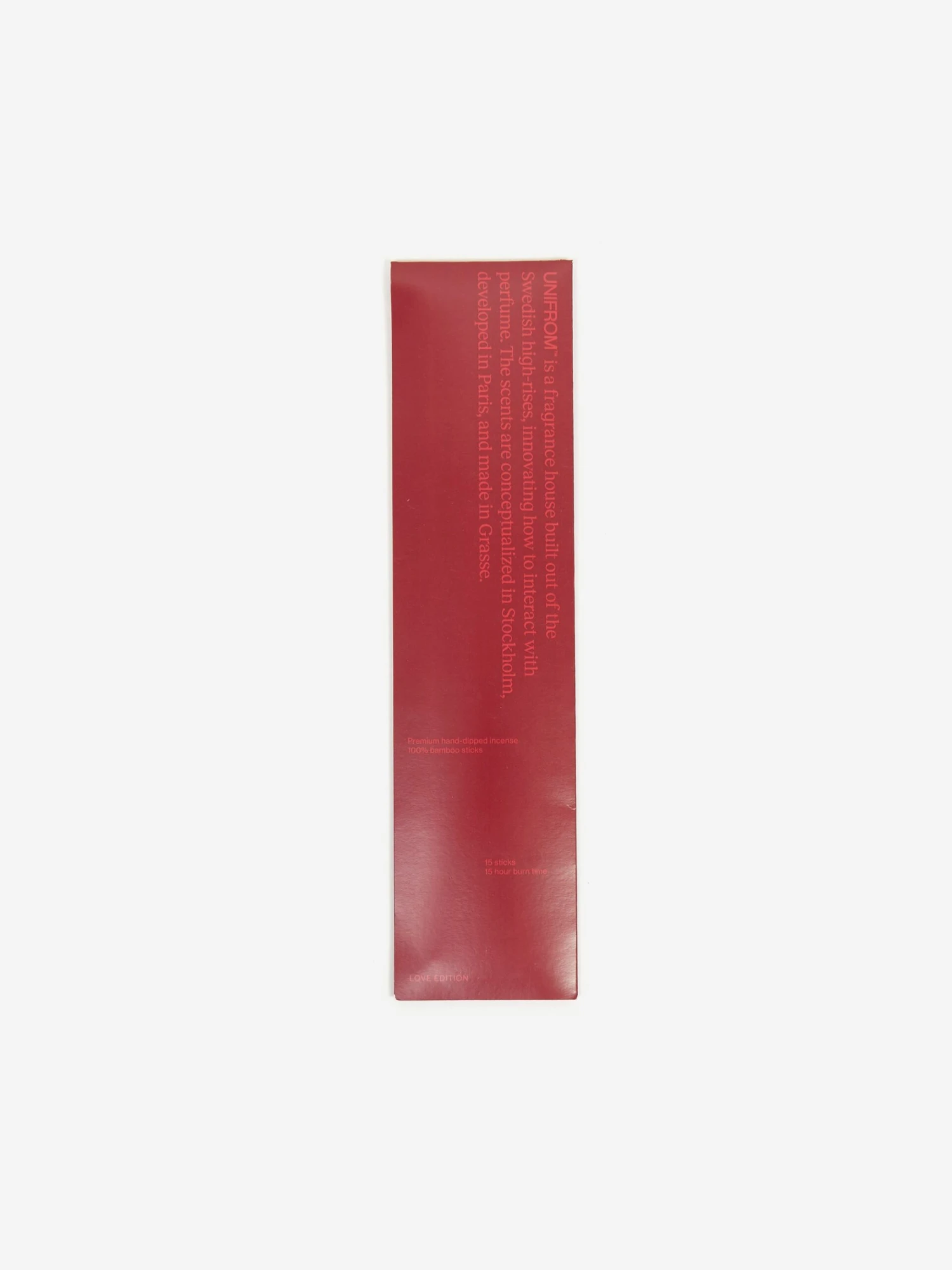 UNIFROM Incense Sticks - Love Edition 4 UNIFROM Incense Sticks - Love Edition - Image 2