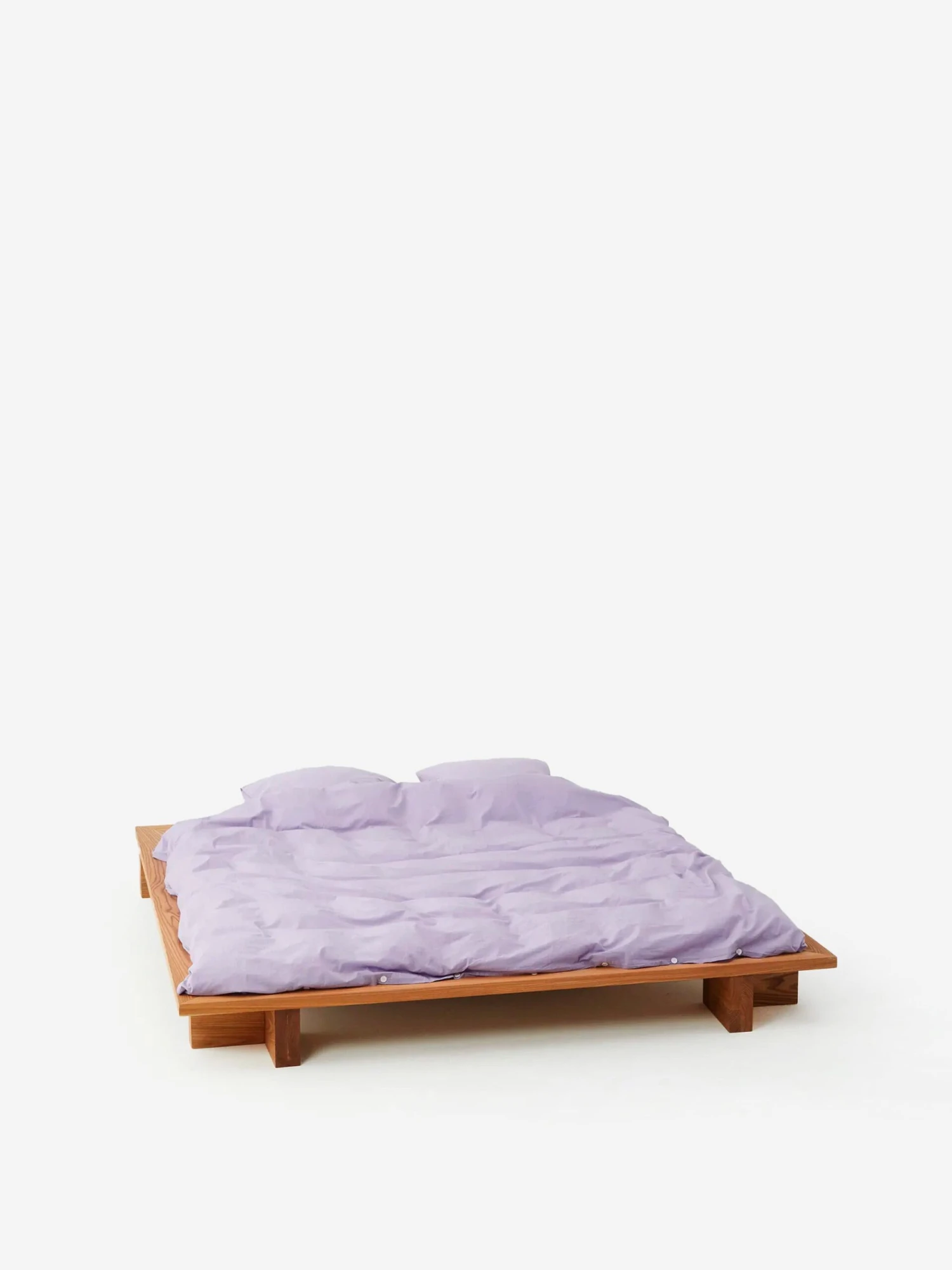 TEKLA Percale Double Duvet Cover 200cm X 200cm - Lavender 4 TEKLA Percale Double Duvet Cover 200cm X 200cm - Lavender - Image 2