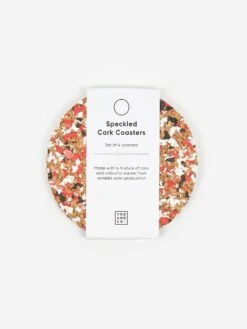 Yod And Co Speckled Cork Set Of 4 Drink Coasters - Red 9 Yod And Co Speckled Cork Set Of 4 Drink Coasters - Red -Quality Home Furnishings Store YOD AND CO SPECKLED CORK SET OF 4 DRINK COASTERS RED SS22 GOODHOOD 166434