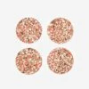 Yod And Co Speckled Cork Set Of 4 Drink Coasters - Red -Quality Home Furnishings Store YOD AND CO SPECKLED CORK SET OF 4 DRINK COASTERS RED SS22 GOODHOOD 166436