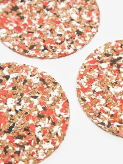 Yod And Co Speckled Cork Set Of 4 Drink Coasters - Red 8 Yod And Co Speckled Cork Set Of 4 Drink Coasters - Red -Quality Home Furnishings Store YOD AND CO SPECKLED CORK SET OF 4 DRINK COASTERS RED SS22 GOODHOOD 166437